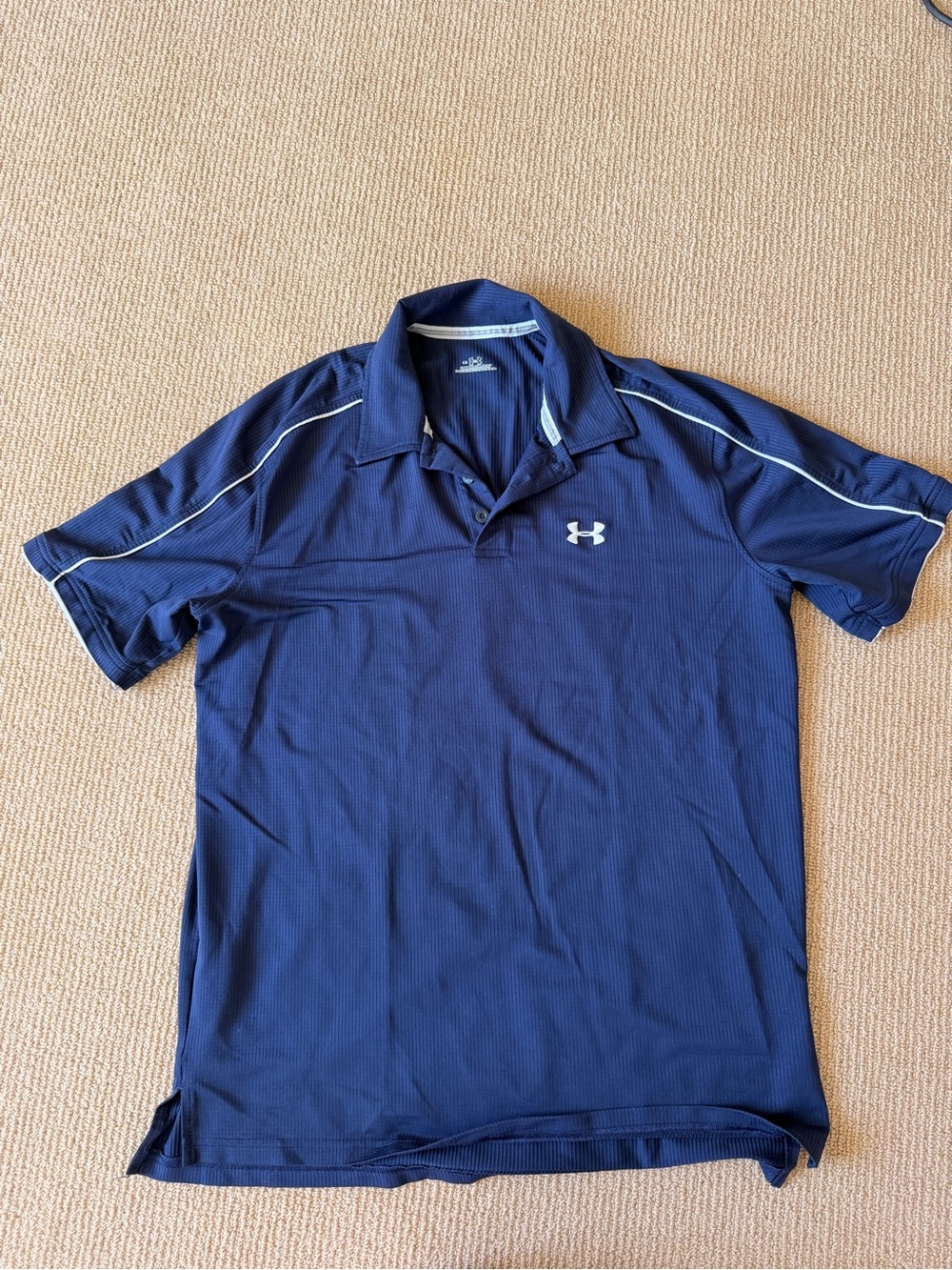 Under Armour Men's Dark Blue Performance Polo
